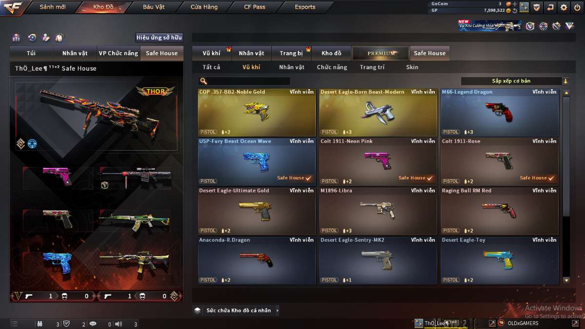 shop acc cf uy tin gia re